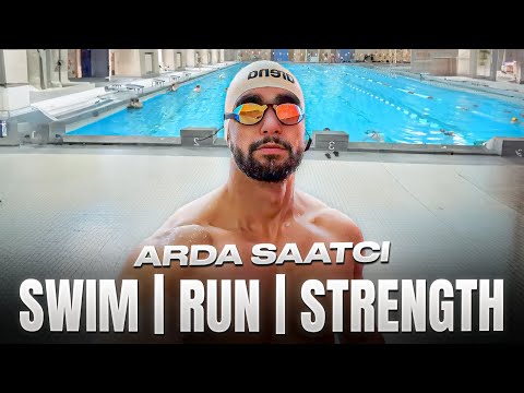Day in Life of a Cyborg #19 | Schwimmen🏊‍♂️, Laufen🏃, Krafttraining🦾| Arda Saatci