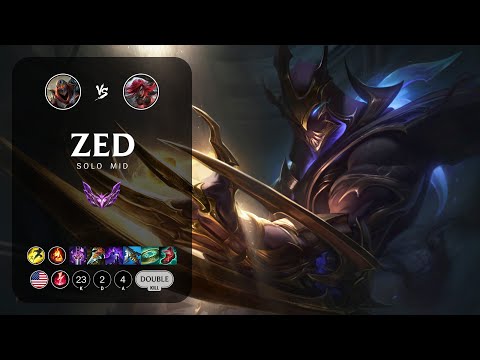 Zed Mid vs Katarina - NA Master Patch 13.11