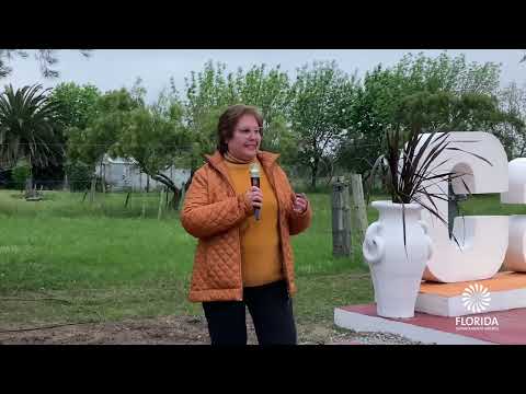 Quedaron inauguradas las letras corpóreas de Capilla del Sauce