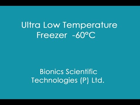 Demonstration on ultra low temperature freezer