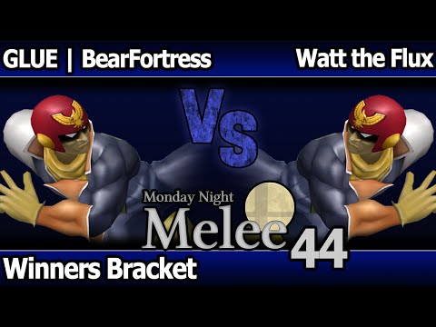 MNM 44 Melee - GLUE | BearFortress (C Falcon) vs Watt the Flux (C Falcon) - Winners Bracket