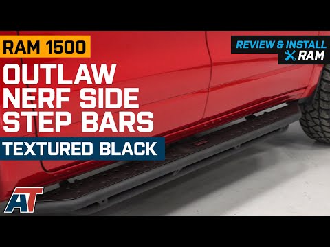 2019-2021 RAM 1500 Outlaw Nerf Side Step Bars; Textured Black Review & Install