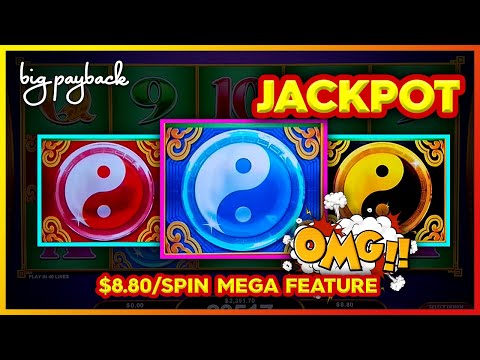 Mega Feature → JACKPOT!!! Dragon's Law Fortune Pots Slot - $8.80/Spin I FINALLY DID IT!