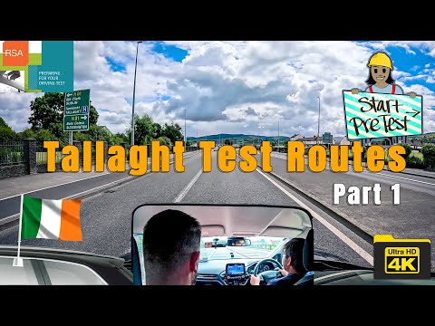 Driving through Tallaght Driving Test Routes | RSA Ireland | Part 1