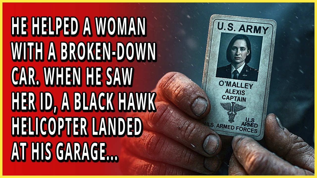He Helped a Woman With a Broken-down Car. When He Saw Her ID, a Black Hawk Helicopter Landed Outside