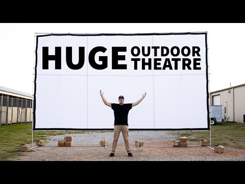 Building A 300" DIY Projector Screen Frame With EMT Conduit!