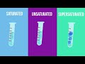 Saturated - Unsaturated- and Supersaturated Solutions- What is the difference?