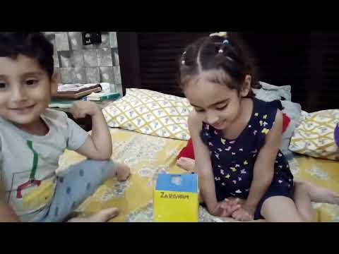 creative and fun activity for kids | Aira and Zargham playing and learning activities