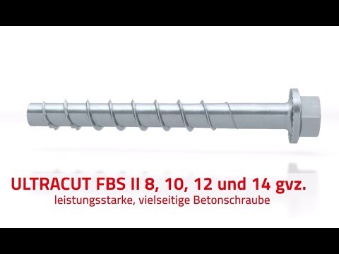 fischer Betonschraube ULTRACUT FBS II galvanisch verzinkt