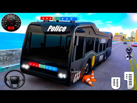 Police Bus Driving Simulator - US Cops Coach Bus Games 3D - Android GamePlay