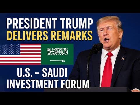 Prezydent Trump wygłasza przemówienie na forum inwestycyjnym USA i Arabii Saudyjskiej