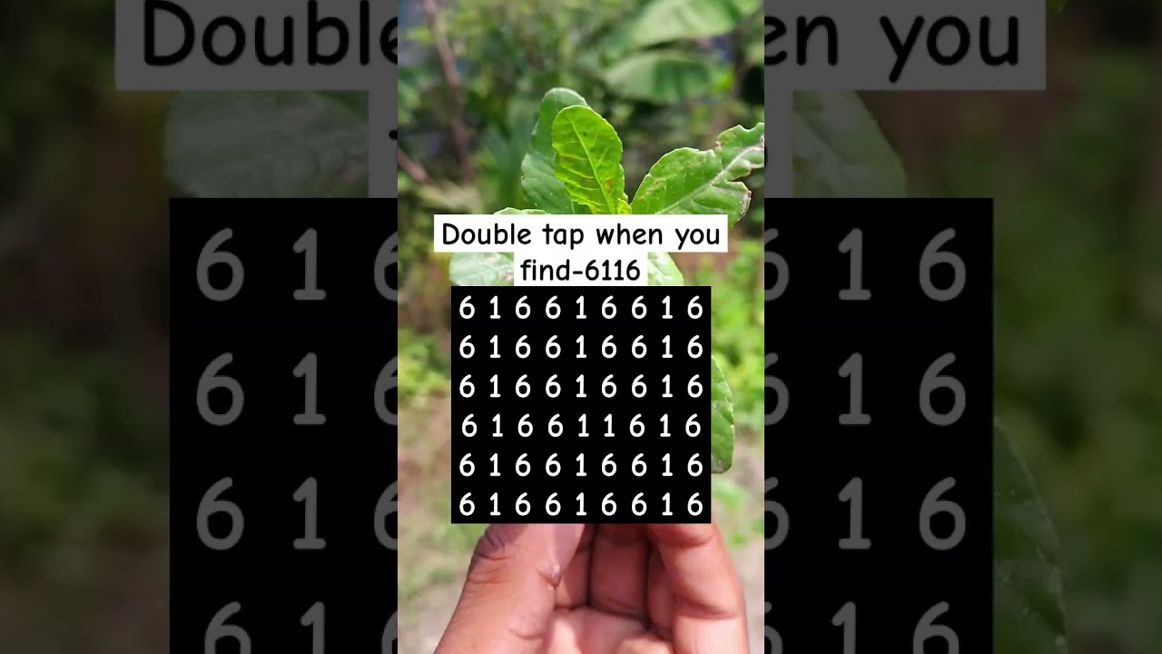 Double tap when you find-6116 #shorts #puzzlegame #mathstricks