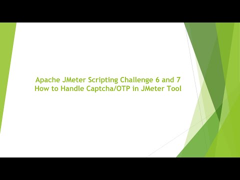 Apache JMeter Scripting Challenge 6 and 7 How to Handle Captcha/OTP in JMeter Tool #jmeter