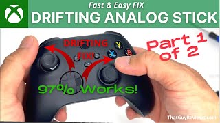 XBOX Drifting Analog Stick Easy Fix! Series X Controller - PART 1 of 2 👍 💥