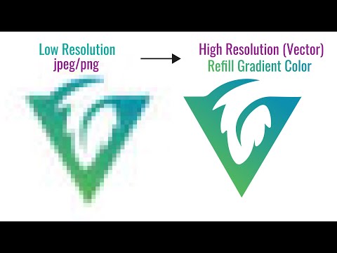 Convert low resolution logo to high resolution vector graphic - illustrator tutorial