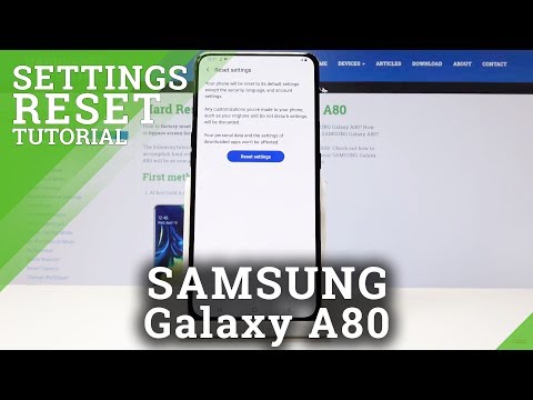 How to Reset Settings in SAMSUNG Galaxy A80 - Restore Default Settings
