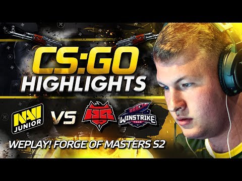 CSGO Highlights: NAVI Junior vs Winstrike, HellRaisers @ WePlay! Forge of Masters