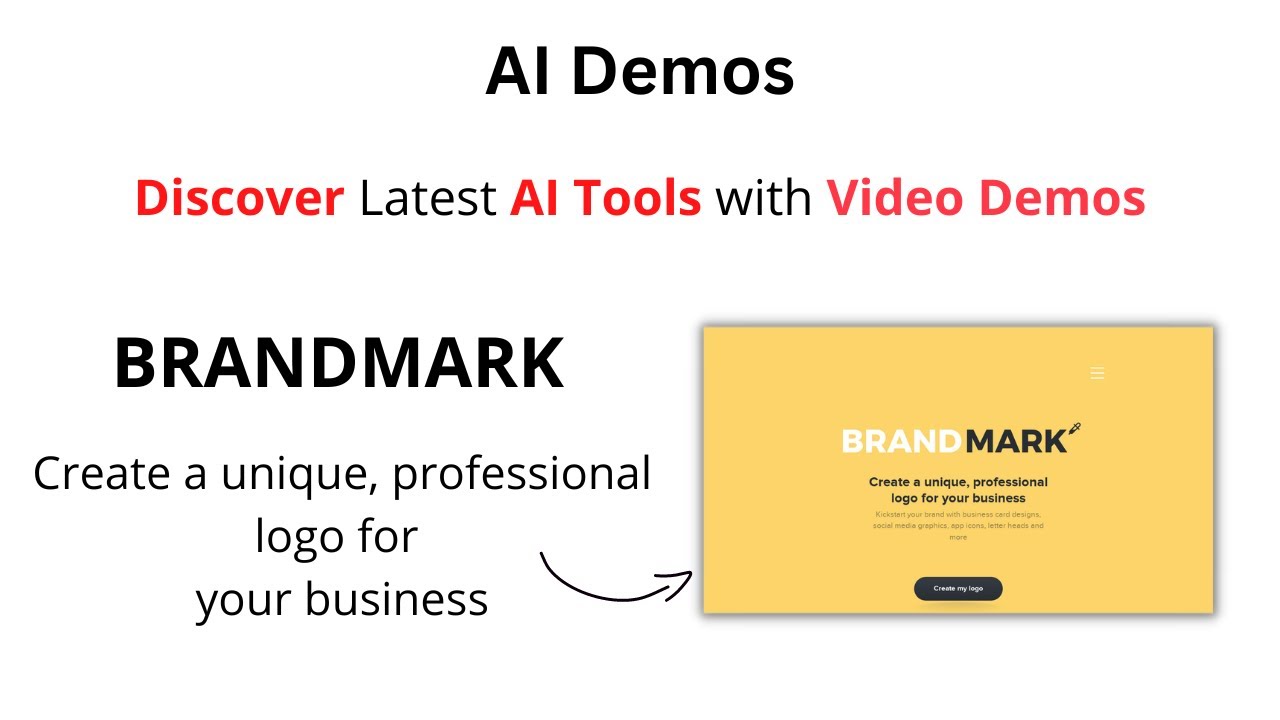 AI Demos | Create a Unique Logo for Your Business in Minutes with Brandmark | Brandmark Demo