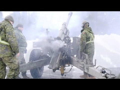 Military fights avalanches with artillery fire