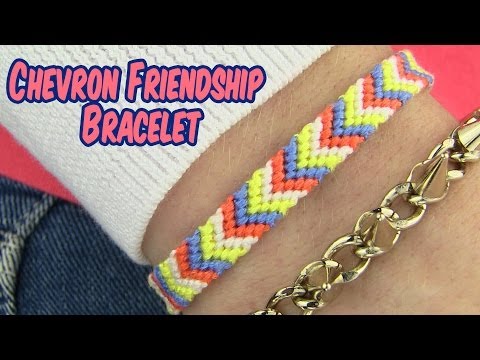DIY雪佛龍友誼手鍊 (DIY Chevron Friendship Bracelet)