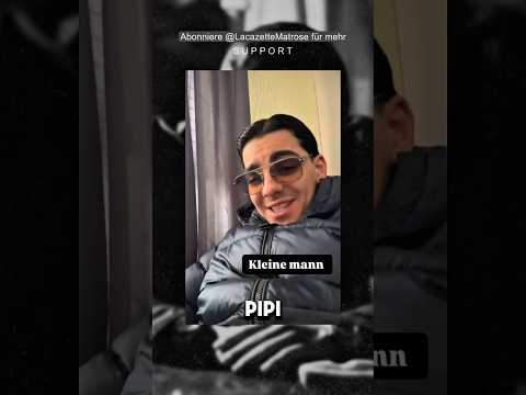GROßER MANN … KLEINER MANN … 🤣 #lacazette #newcomer #deutschrap #rap #weisheit