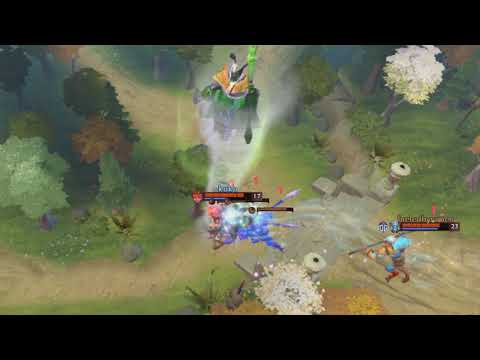 Rubick vs Phantom Lancer & Dark Willow (escape)