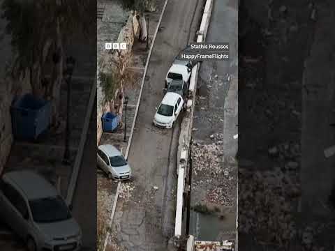 فيديو | فيضانات في اليونان