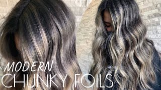 Chunky folies med foilayage – Få moderne kontraster i håret