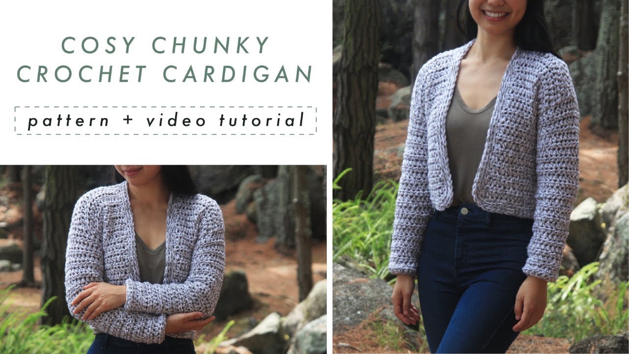Chunky Crochet Cardigan Tutorial - DIY CROCHET