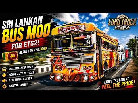 බස් එක කැත නිසා සෙනග නගින්නෙ නෑ😁🥲 #ets2 #bus