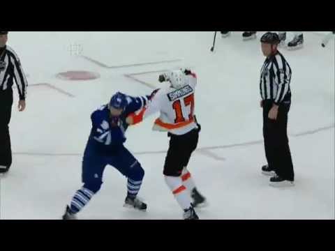 Wayne Simmonds vs. Joey Crabb Mar 10, 2012
