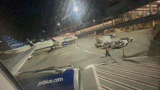 JetBlue Flight 1320 descent and landing in General Edward Lawrence Logan Airport in Boston, MA