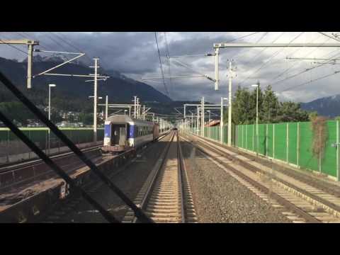 Die nächste Parallelfahrt ... Einfahrt in den Terfnertunnel auf der neuen Unterinntalbahn