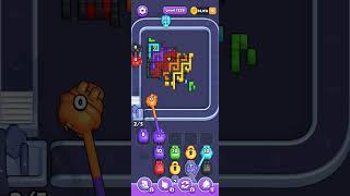 Pixel Flow — hard level 1228 (rainbow waves)
