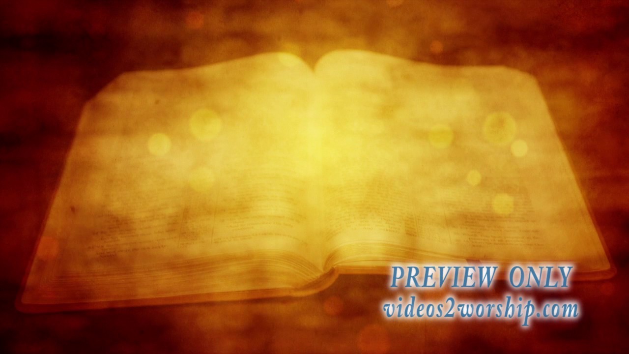 Open Bible Vintage Motion Worship Background