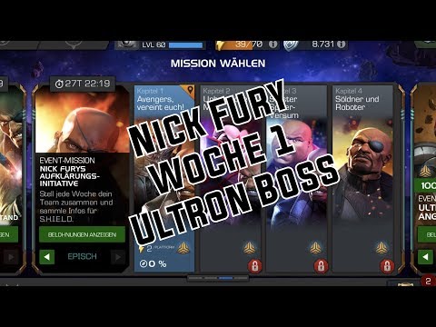 MCOC Nick Fury Aufklärungs Initiative Ultron Boss *Deutsch*