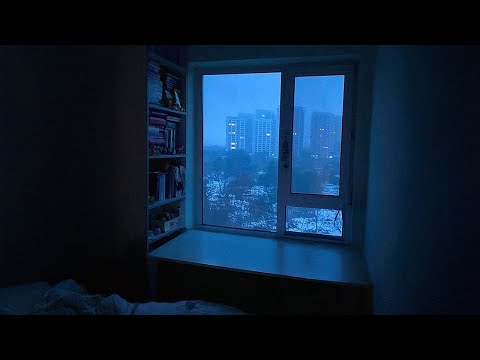 alone in the blue hour.