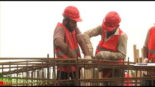 В центре Грозного активно возводятся многоэтажные дома