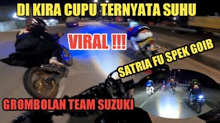 Download lagu VIRAL❗TEAM SUZUKI RS150 SATRIA FU SPECK GOIB rxking gua sampe ga kuat ngejar ketinggalan 2 kebon mp3