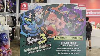 Nintendo NY Guests Vote in "Speed vs. Power vs. Tactics" Splatfest [Splatoon 3 x Splatoon Raiders]