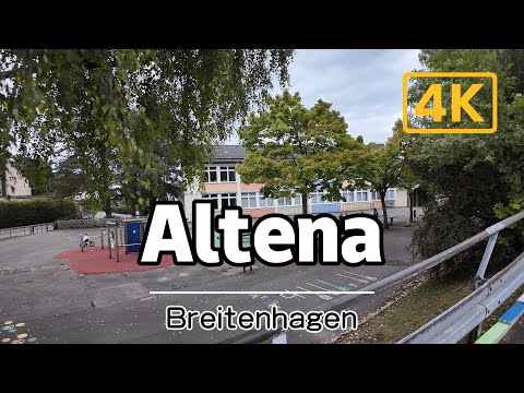Altena Walk 🇩🇪 | Breitenhagen Streets & Hills | Silent City Tour in 4K