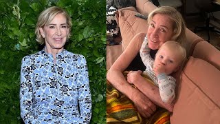 Chris Evert melts hearts with adorable fall photo with grandson Hayden 💕