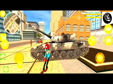 US Police Spider Stickman Rope Hero Android Gameplay 2022