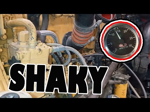 Fixing a subscriber's SHAKY C15 Cat engine. Bad Damper? Low Fuel Pressure?