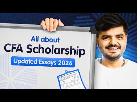 Updated for 2026: CFA Scholarship Application Process Step-by-Step in Hindi | The Valuation School