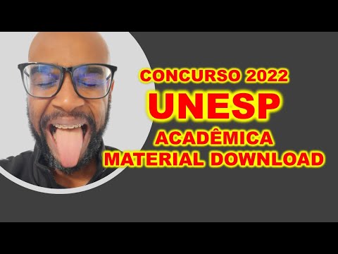 Concurso UNESP 2022 MATERIAL DE ESTUDOS PARA DOWNLOAD ÁREA DE ATUAÇÃO  ACADÊMICA