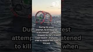 Florida man arrested after latest attempt to cross the Atlantic in 'hamster wheel'