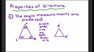 Properties of Dilations Examples - Geometry