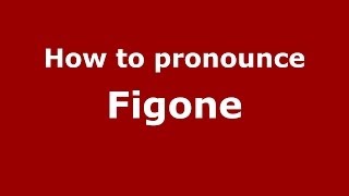 How to pronounce Figone