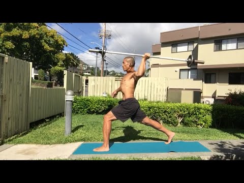 Day 78 Home Workout in Hawaii - Javelin Press, Thoracic Front Raise - July 27, 2020 4:10 pm